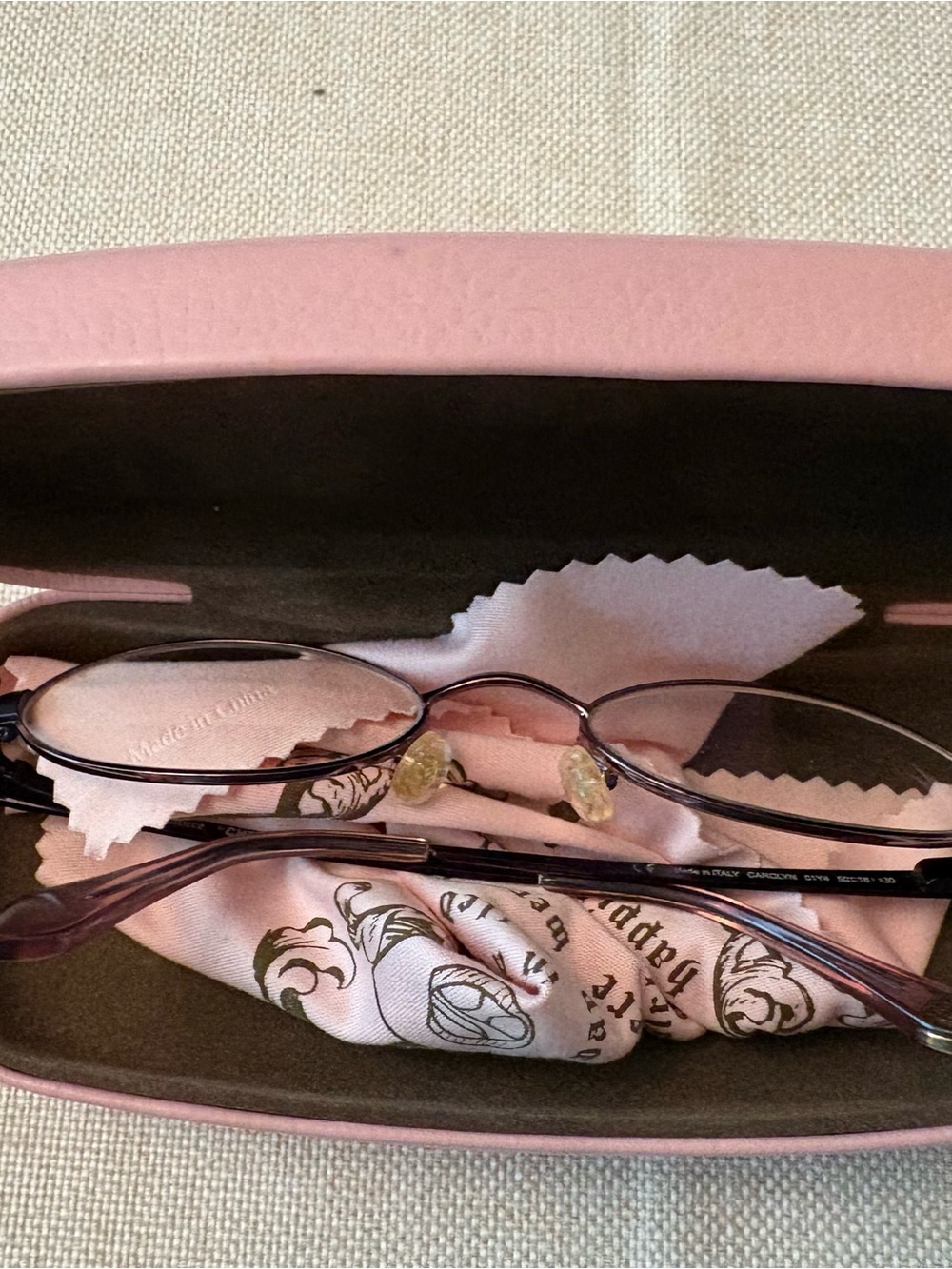 Vintage Juicy Couture "Carolyn" Y2K Oval Eyeglass Frames - Made in Italy